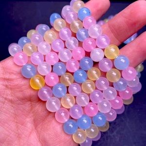 💎Chalcedony 8mm beads 
( Called Candy Chalcedony)  ONLY (ONE PIECE BRACELET)